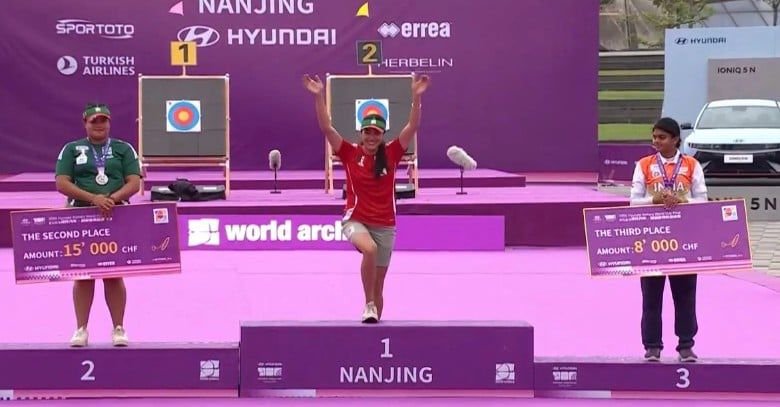 🏹🏆 Mariana Bernal se corona campeona en histórica final mexicana de la Copa del Mundo de Tiro con Arco