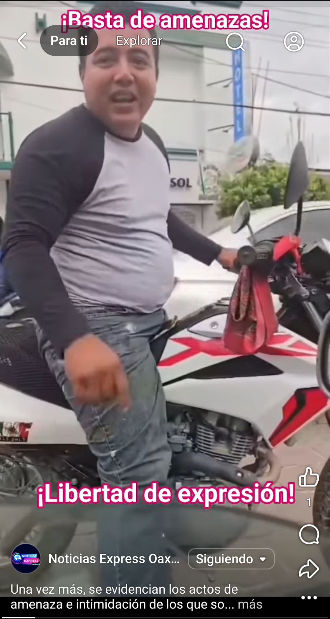 Una vez más, se evidencian los actos de amenaza e intimidación de los que somos objeto los comunicadores que ejercemos la labor informativa en Oaxaca